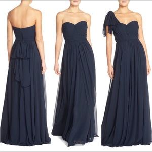 Jenny Yoo Mira Convertible Gown in Black